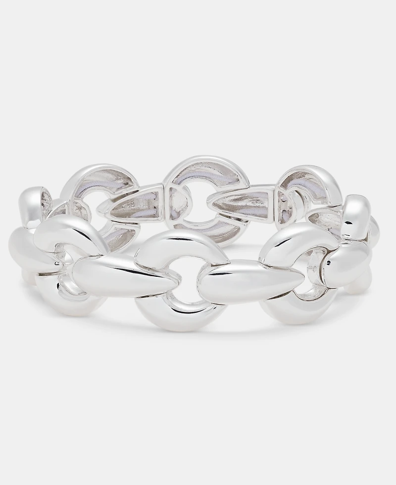Anne Klein Puffy Linked Stretch Bracelet