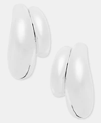 Anne Klein Puffy Double-Row C-Hoop Earrings