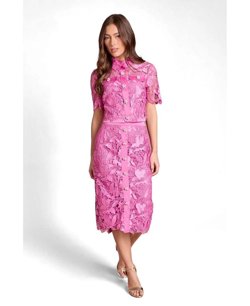 Coast Women's Lace Embroidered Pencil Skirt