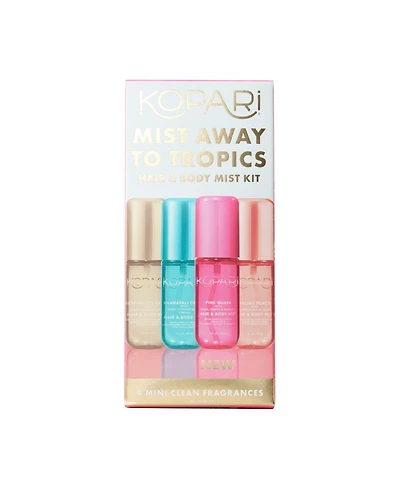 Kopari Beauty 4-Piece Mist Away To Tropics Hair & Body Mist Kit