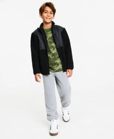 Epic Threads Boys Xs Xl Faux Sherpa Jacket Camo Print T Shirt Fleece Jogger Pants Macys Exclusive