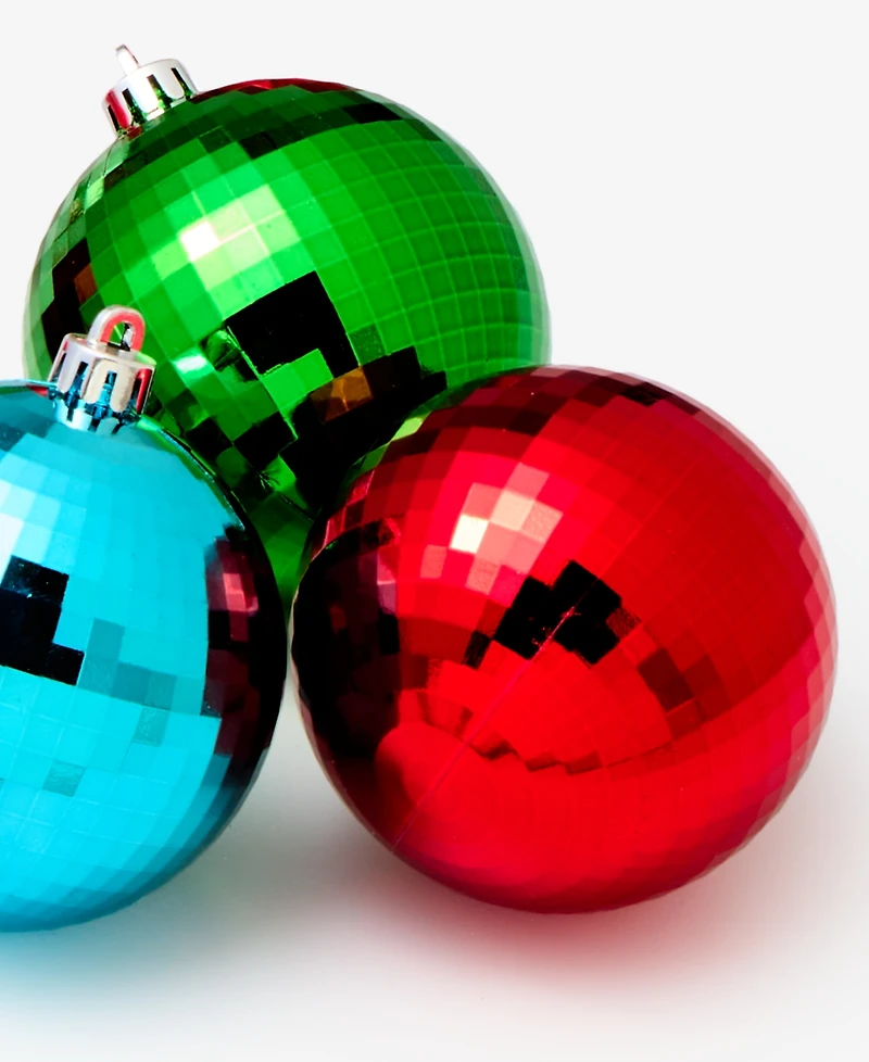 Holiday Lane Whimsy Shatterproof Red, Pink, Blue & Green Ball Ornaments, Set of 10, Macy's Exclusive
