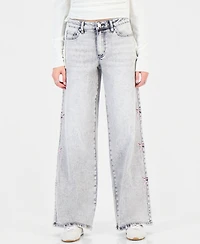 Madden Girl Women's Ultra 90s High-Rise Wide-Leg Jeans