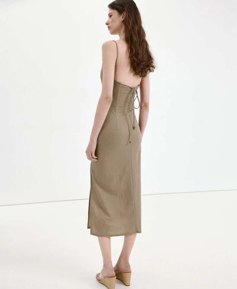 Mango Women's Draped Strappy Dress