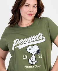 Love Tribe Plus Snoopy Graphic Applique T-Shirt