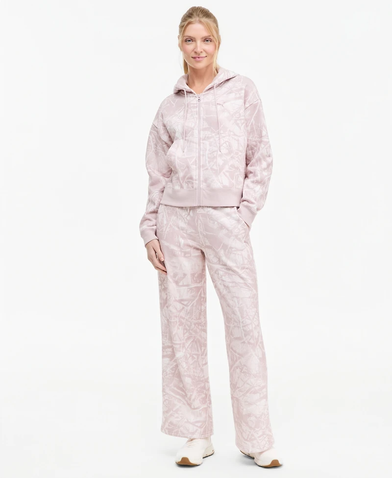 Puma Women's Ess Camo Full-Zip Fleece Hoodie