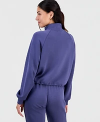 Tinseltown Juniors' Half-Zip Scuba Sweatshirt