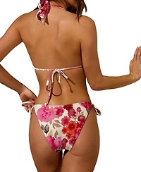 Cupshe Women's Seen at Sunset Floral Bikini Set