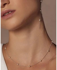Bearfruit Jewelry Sterling Silver Infinite Cultured Pearl Necklace