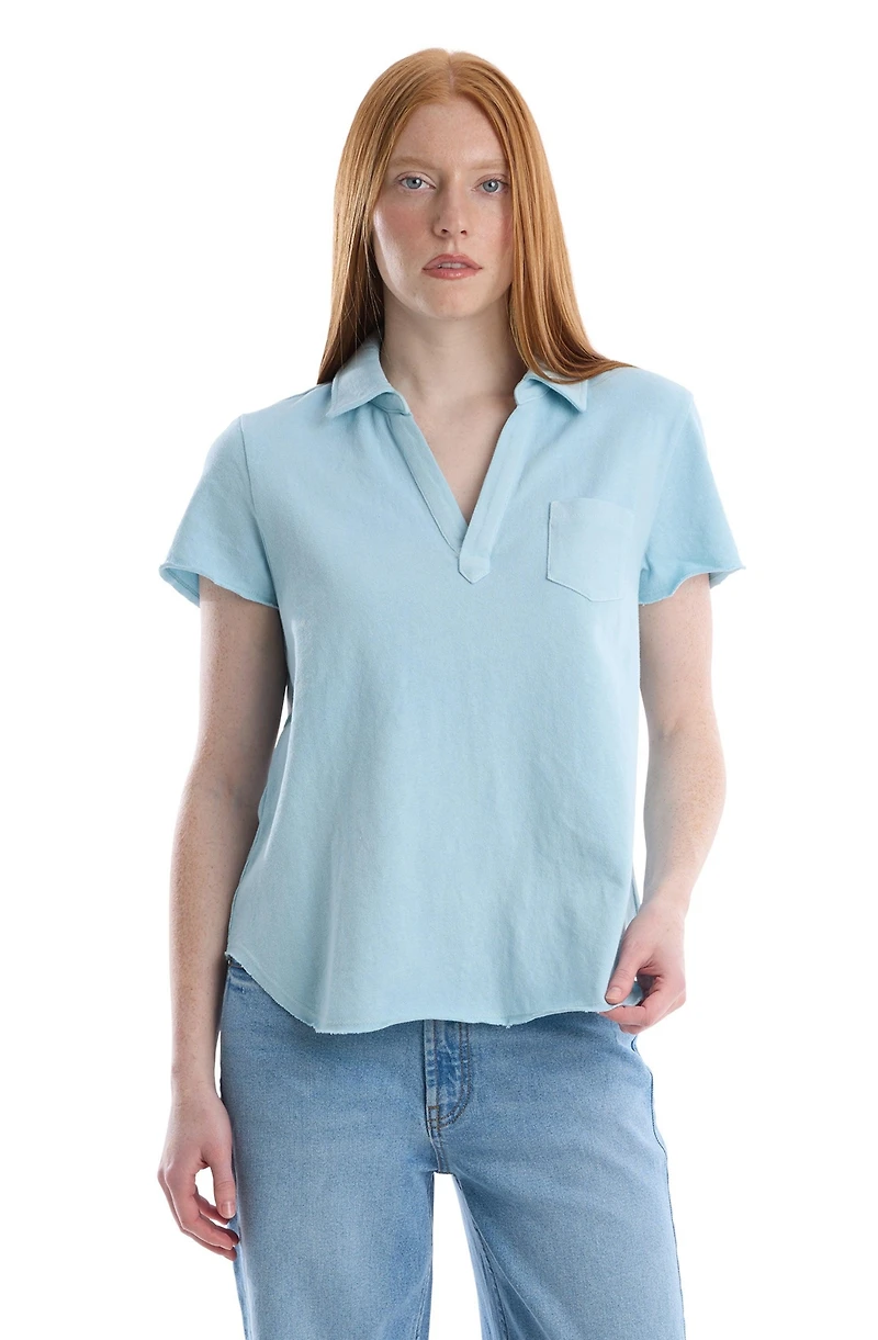 Wilt Women's Clothing Chest Pocket Polo Tee