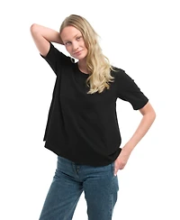 Wilt Women's Clothing Elbow Sleeve Trapeze Top