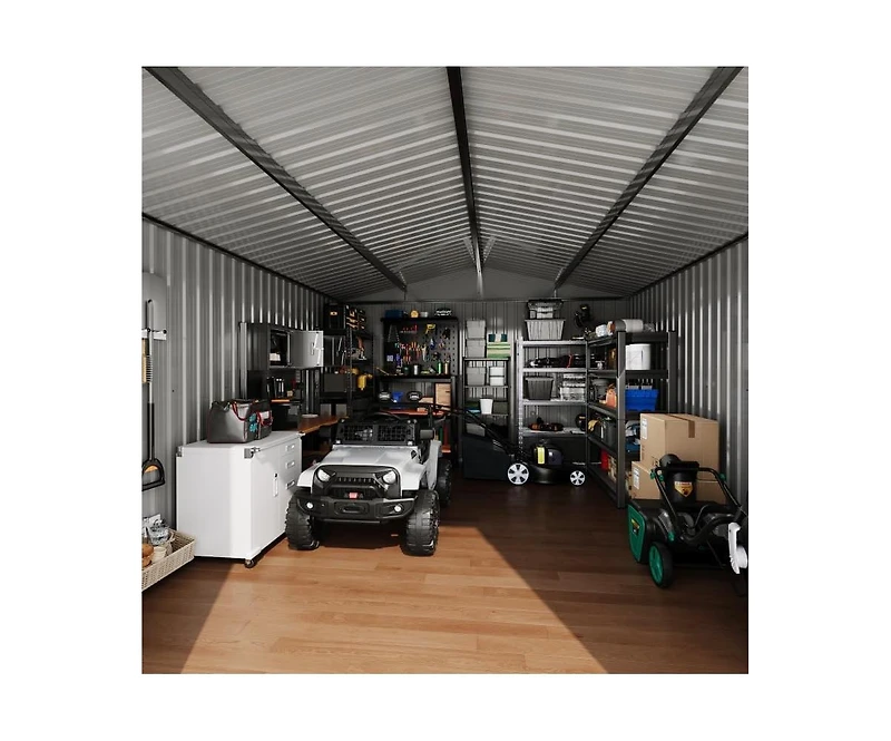gaomon 10 x 12 ft Outdoor Storage Shed, Heavy-Duty Waterproof Tool Shed Storage with Lockable Door, Vents and Updated Frame Structure