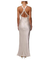 Jluxlabel Women's Satin Evenings Maxi Dress