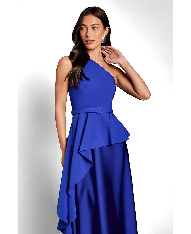 Coast Women's Asymmetric One-Shoulder Satin Maxi Dress