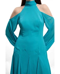 Karen Millen Women's Cold Shoulder Maxi Dress