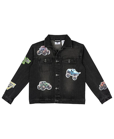 Monster Jam Toddler Boys' 3T- 4T Denim Jacket