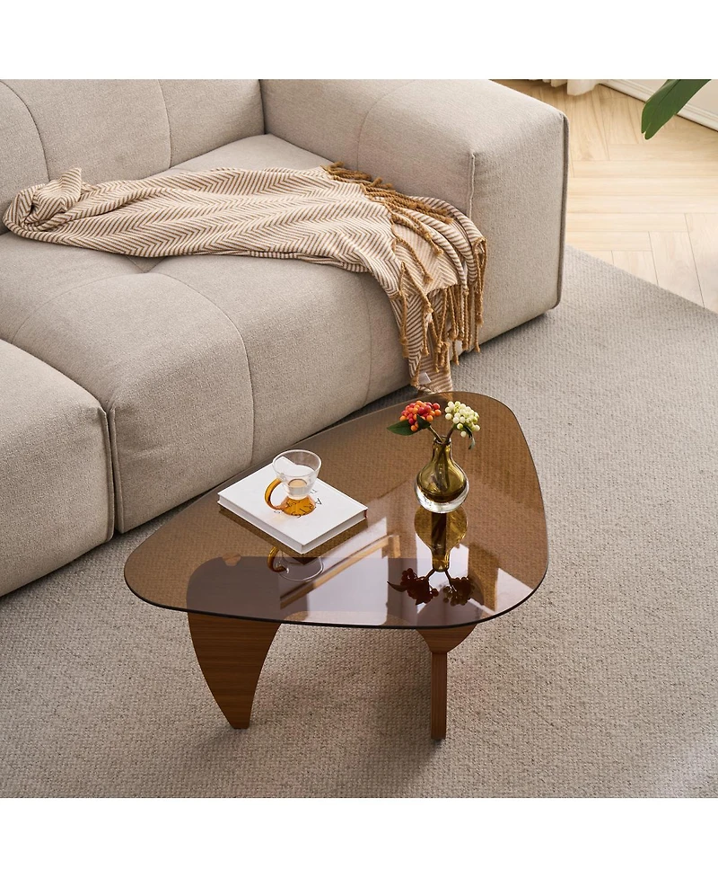 Streamdale Furniture Mid-Century Modern Wood Farmhouse Coffee Table