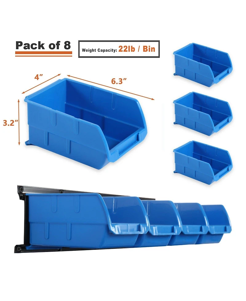 Xdovet Tool Organizer Wall Mount Bins Rails