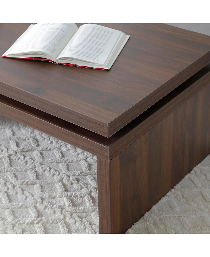 Streamdale Furniture Mid-Century Modern Solid Firwood Coffee Table