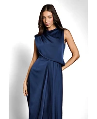 Coast Women's Satin Pleated Midi Dress