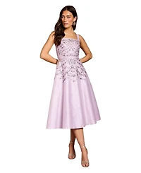 Coast Women's Embellished Square-Neck Midi Dress