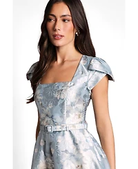 Coast Women's Printed Belted Midi Dress
