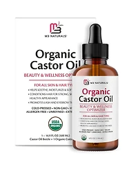 M3 Naturals Castor Oil Liquid 4 Fluid Ounce