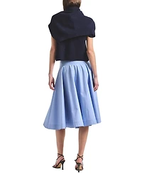 Derek Lam 10 Crosby Women's Sage Twill Wrap Skirt