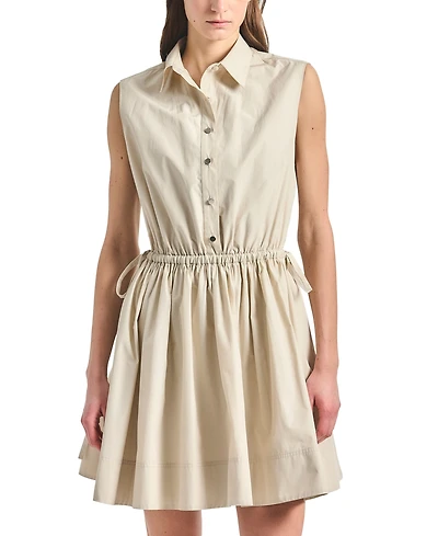 Derek Lam 10 Crosby Women's Tristan Sleeveless Drawstring Shirtdress