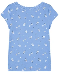 abercrombie kids Girls' 5-16 Lace-Trim Button-Front Top