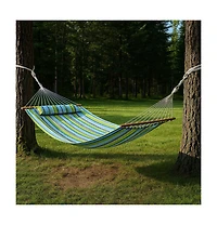 HomeRoots Striped Double Hammock