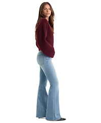 Good American Women's Legs Mid-Rise Flare Jeans