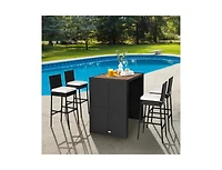 Mondawe 5 Pieces Patio Acacia Wood Dining Set