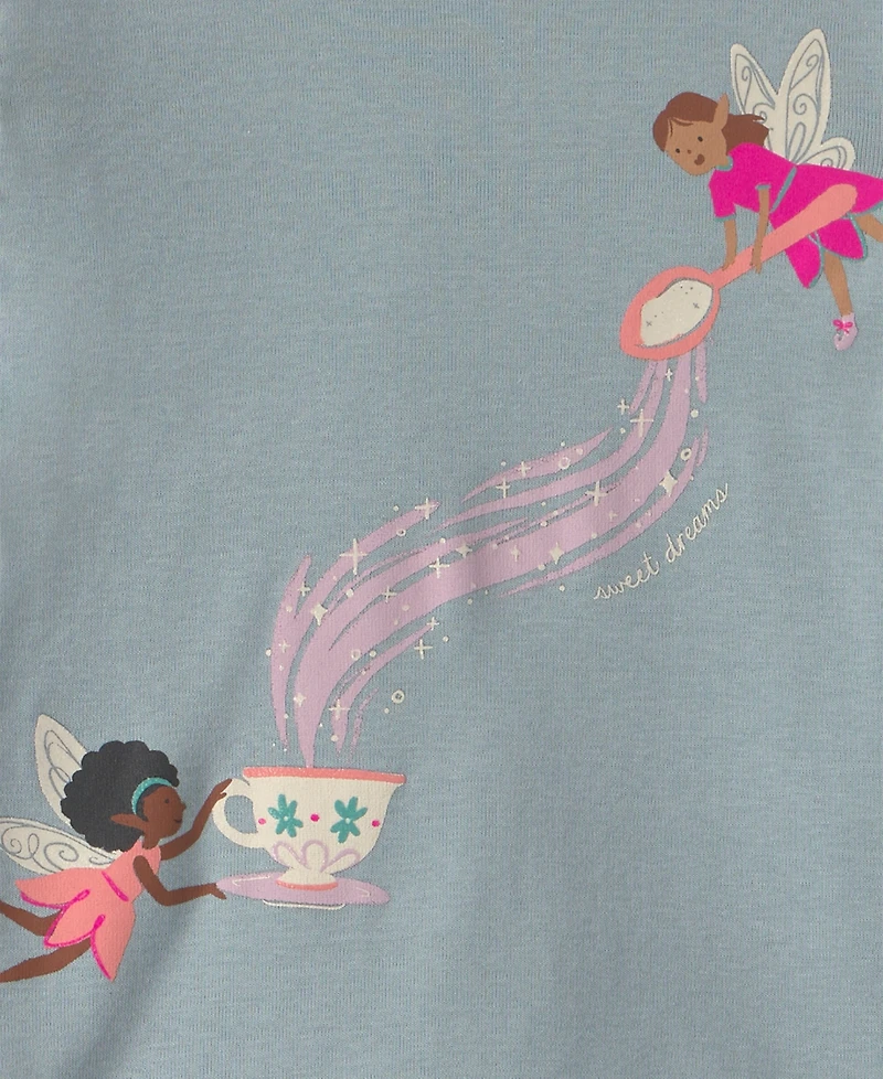 Carter's Toddler Girls' 2T-5T Fairy Snug Fit Sleep & Play, 4-Piece Set