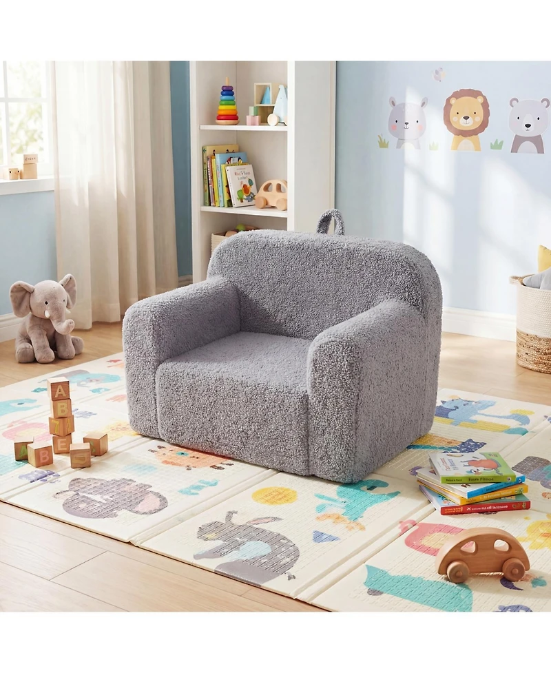 Slickblue Kids Couch with Anti-Slip Bottom, Portable Toddler Seating