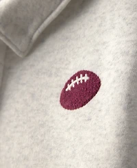 Carter's Toddler Boys' 2T-5T Football Fleece Henley Sweatshirt and Jogger Pants, 2-Piece Set