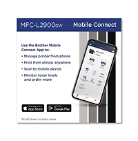 Brother MFCL2900DW Wireless Mfc-L2900DW Compact Monochrome Aio Laser Printer Copy/Fax/Print/Scan