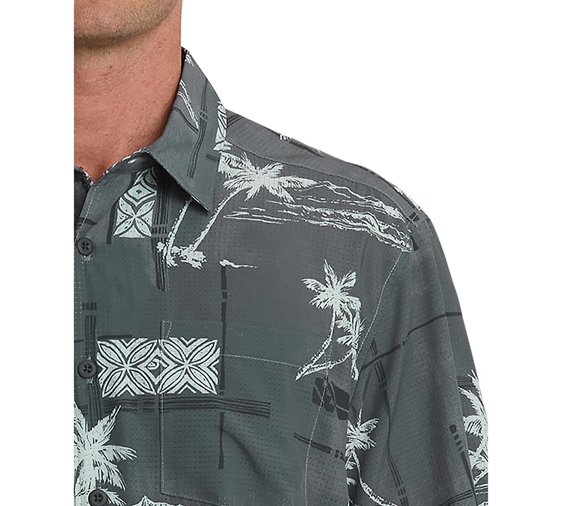 Quiksilver Waterman Men's Island Time Short-Sleeve Shirt
