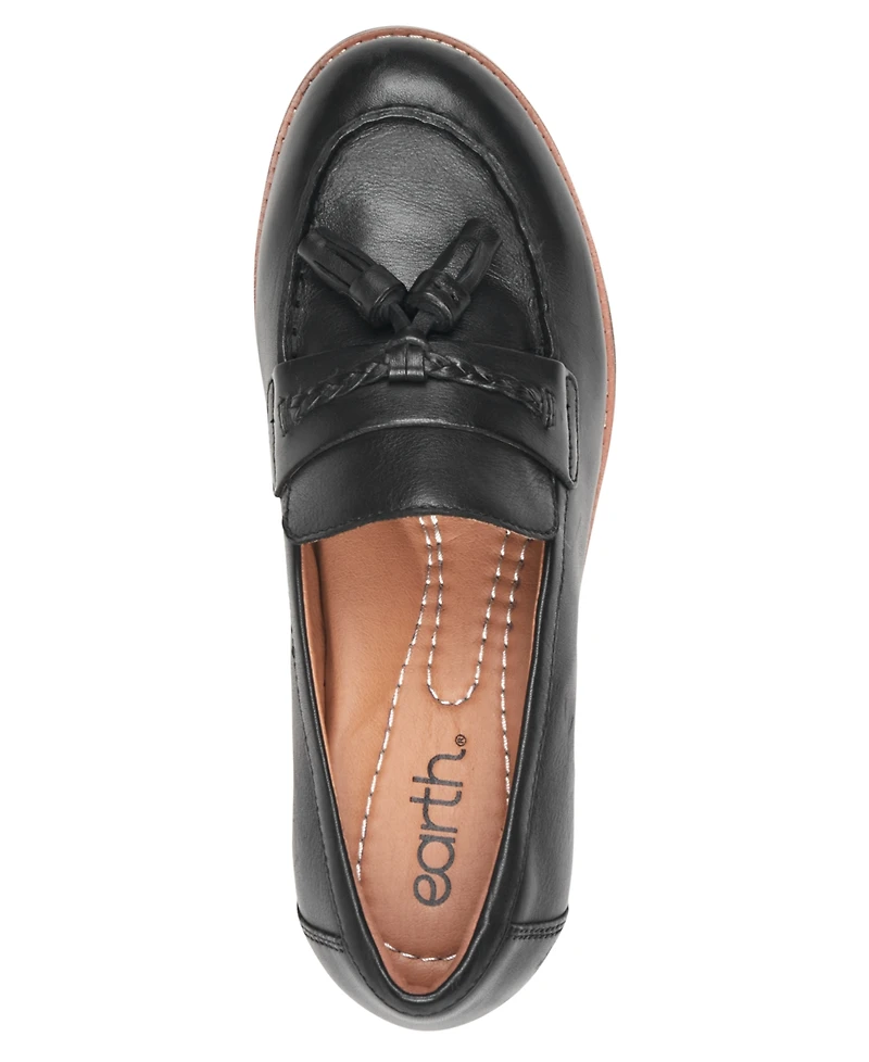 Earth Women's Elinna Leather Slip-On Tassel Loafers