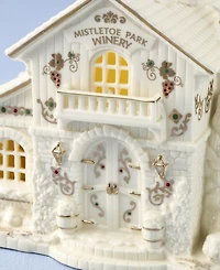 Lenox Mistletoe Park Lit Winery Figurine