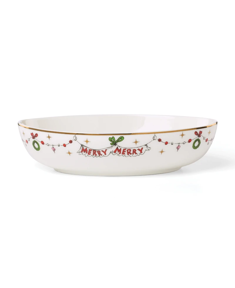 Lenox Merry Grinchmas Oval Serving Bowl