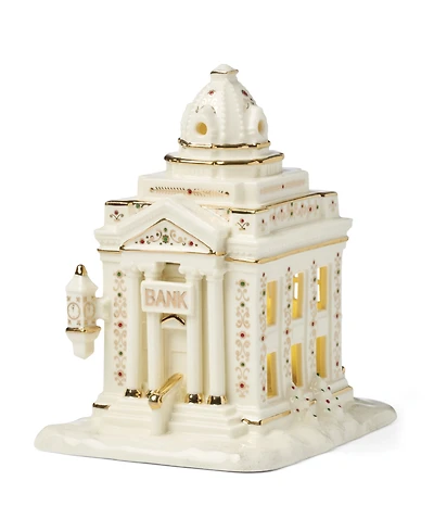 Lenox Mistletoe Park Bank Lit Figurine