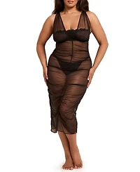 Adore Me Plus Eave Slip and G-String Set Lingerie
