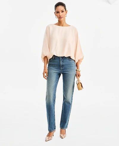 I.n.c. International Concepts Women's High-Waist Straight-Leg Jeans, Macy's Exclusive