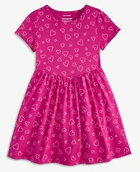 Epic Threads Girls' Xs-xl Heart Toss Printed Cotton Dress, Macy's Exclusive