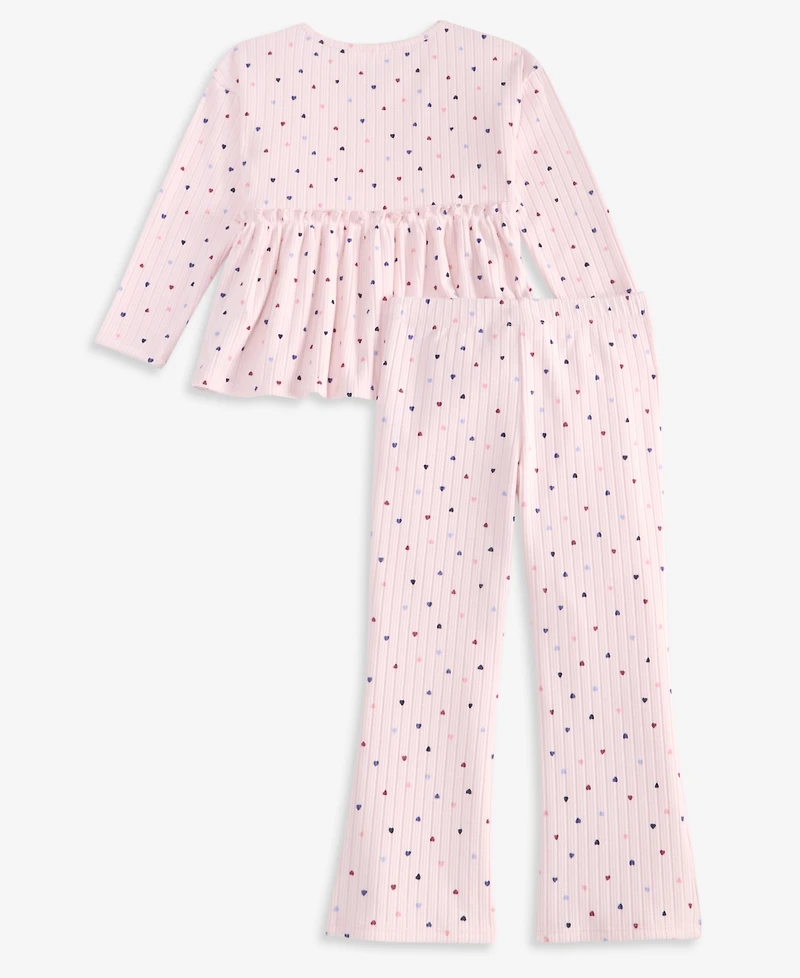 Epic Threads Girls' Xs-xl Star Heart Brushed Rib Top & Pants, 2-Piece Set, Macy's Exclusive