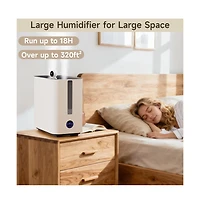 Topteng 2.6 Gal Humidifier with 800ml/h Output, 50H Runtime & 4-Nozzle Nano Mist