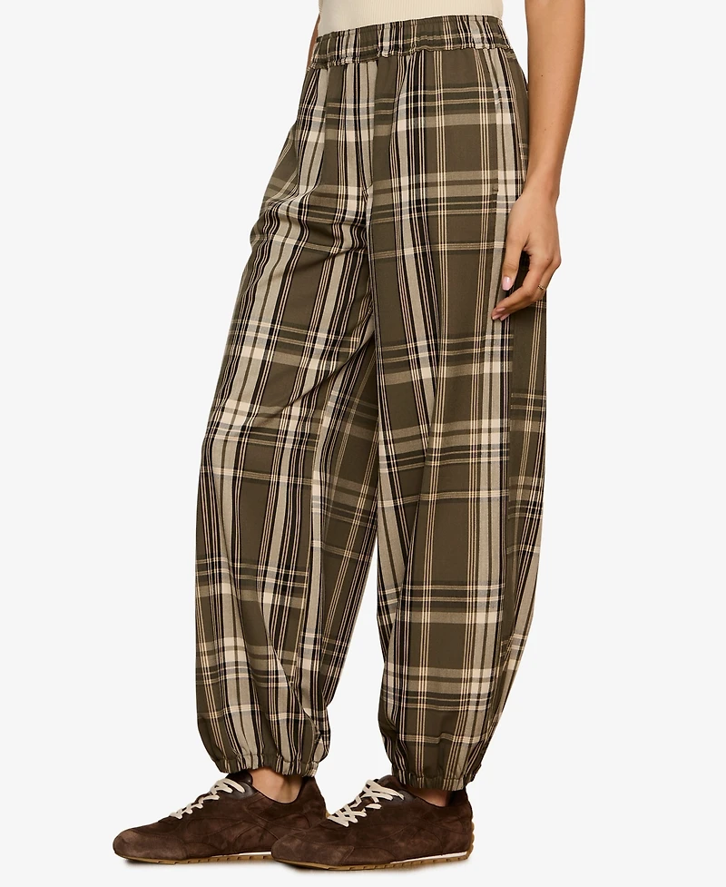 Sanctuary Women's Micro Balloon Wide-Leg Pants