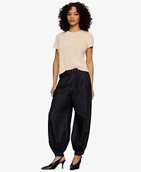 Sanctuary Women's Mid-Rise Balloon-Leg Ankle Jeans