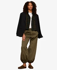 Sanctuary Women's Cropped Balloon Leg Pull-On Pants
